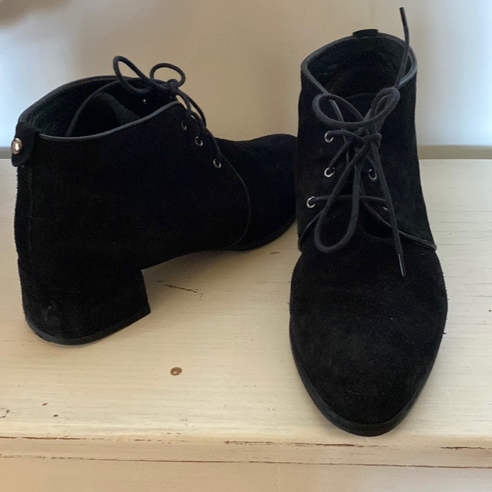 Stuart Weitzman suede bootie.